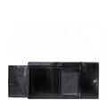 Damska portmonetka skórzana średnia czarna 21-1-059-L10