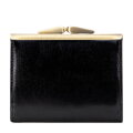 Damska portmonetka skórzana średnia czarna 21-1-059-L10