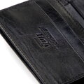 Damska portmonetka skórzana średnia czarna 21-1-059-L10
