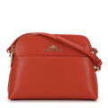 Damska saddle bag ze skóry prosta pomarańczowa 29-4E-021-6