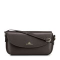 Dámska kožená crossbody kabelka s nastaviteľným popruhom Wittchen, tmavohnedá 103-4E-616-4