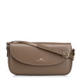 Dámska kožená crossbody kabelka s nastaviteľným popruhom Wittchen, svetlohnedá 103-4E-616-9