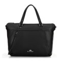 Damska torba na laptopa 15" ze skóry z chwostem czarna 100-4E-803-1