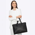 Damska torba na laptopa 16" z imitacji skóry czarna 100-4Y-918-1