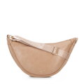 Dámska crossbody kabelka so širokým popruhom béžová 100-4Y-421-9