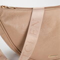 Dámska crossbody kabelka so širokým popruhom béžová 100-4Y-421-9