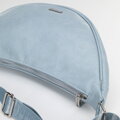 Dámska crossbody kabelka so širokým popruhom modrá 100-4Y-421-N