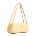 Damska torebka bagietka ze skóry naturalnej podłużna żółta 102-4E-600-Y