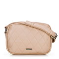 Dámska crossbody kabelka z imitácie kože, béžová 100-4Y-230-9
