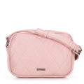 Dámska crossbody kabelka z imitácie kože, ružová 100-4Y-230-P