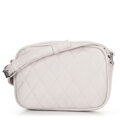 Dámska crossbody kabelka z imitácie kože, sivobiela 100-4Y-230-0
