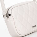 Dámska crossbody kabelka z imitácie kože, sivobiela 100-4Y-230-0