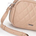 Dámska crossbody kabelka z imitácie kože, béžová 100-4Y-230-9