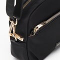 Dámska nylonová crossbody kabelka čierna 99-4Y-101-1