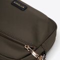 Dámska nylonová crossbody kabelka zelená 99-4Y-101-Z