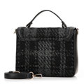Dámska crossbody kabelka z buklé látky čierna 99-4Y-409-1