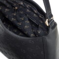 Damska torebka na ramię z imitacji skóry w tłoczenie czarna 101-4Y-P10-1