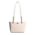 Dámska kabelka cez rameno svetlobéžová, kožená 100-4E-604-99