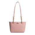 Dámska kabelka cez rameno ružová, kožená 100-4E-604-P