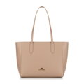 Dámska shopper kabelka z kože, béžová 100-4E-602-9