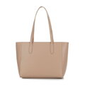 Dámska shopper kabelka z kože, béžová 100-4E-602-9