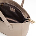 Damska torebka shopper ze skóry naturalnej z długimi rączkami jasny beż 103-4E-629-3