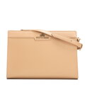 Damska torebka ze skóry naturalnej na ramię beżowa 102-4E-615-9