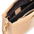 Damska torebka ze skóry naturalnej na ramię beżowa 102-4E-615-9