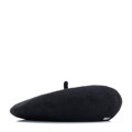 Damski beret wełniany czarny 103-HF-205-1