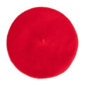 Damski beret wełniany czerwony 103-HF-205-3