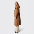 Damski płaszcz z wełny i kaszmiru camelowy 103-9W-700-9
