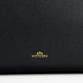 Damski plecak skórzany z przegrodą na laptop 13” czarny 103-4E-627-1