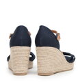 Damskie espadryle z kokardą z przodu granatowe 98-DP-500-N