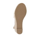 Damskie espadryle z kokardą z przodu kremowe 98-DP-500-9