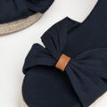 Damskie espadryle z kokardą z przodu granatowe 98-DP-500-N