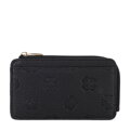 Damskie etui na karty z imitacji skóry czarne 101-1Y-P12-1