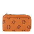 Damskie etui na karty z imitacji skóry jasny brąz 101-1Y-P12-5