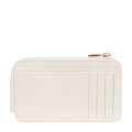 Damskie etui na karty z imitacji skóry kremowe 101-1Y-P12-0