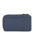Damskie etui na karty z imitacji skóry granatowe 101-1Y-P12-7