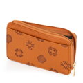 Damskie etui na karty z imitacji skóry jasny brąz 101-1Y-P12-5