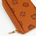 Damskie etui na karty z imitacji skóry jasny brąz 101-1Y-P12-5
