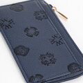 Damskie etui na karty z imitacji skóry granatowe 101-1Y-P12-7