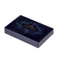 Damskie etui na karty z imitacji skóry granatowe 101-1Y-P12-7