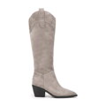Damskie kowbojki zamszowe szare 99-D-955-8