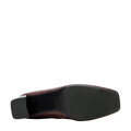 Damskie kozaki skórzane z monogramem śliwkowe 97-D-513-3