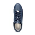 Damskie sneakersy skórzane na platformie granatowe 101-D-972-N