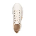 Damskie sneakersy z naturalnej skóry beżowe 100-D-101-9