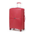 Duża walizka z polipropylenu w okręgi czerwona 56-3T-303-31