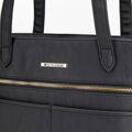 Elegancka damska shopperka miejska czarna 102-4Y-012-1