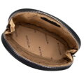 Elegancka kosmetyczka z ozdobnymi przeszyciami czarna 99-4Y-202-1D